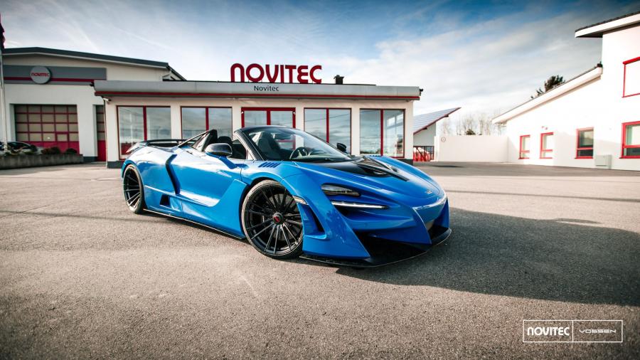  McLaren 720S Spider Spectacular N-Largo by Novitec Rosso on Vossen Wheels (MC2) 2020 года  (фото 13 из 15)